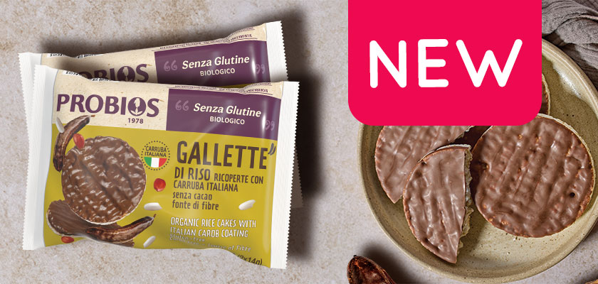 Gallette di Riso Ricoperte con Carruba Italiana: la nuova dolce pausa firmata Probios